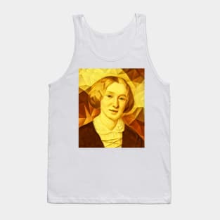 George Eliot Golden Portrait | George Eliot Artwork Tank Top